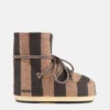 Jacquemus + Moon Boot Icon Low: stivaletti in feltro a righe beige