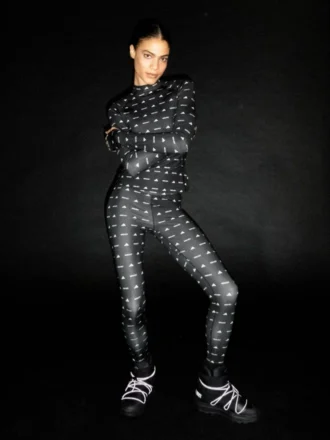 Maglia a maniche lunghe nera Adidas X Moon Boot
