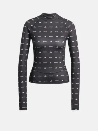 Maglia a maniche lunghe nera Adidas X Moon Boot