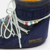 Moon Boot X Guest in Residence Icon Low Stivaletti in pelle scamosciata con perline color mezzanotte e grigio
