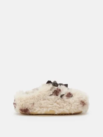 Mules ricci Evx con stampa bovina