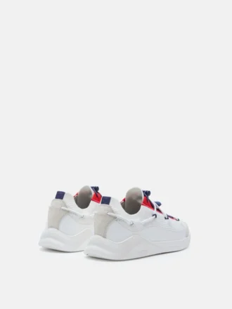 Sneakers Moonlight bianche, blu e rosse