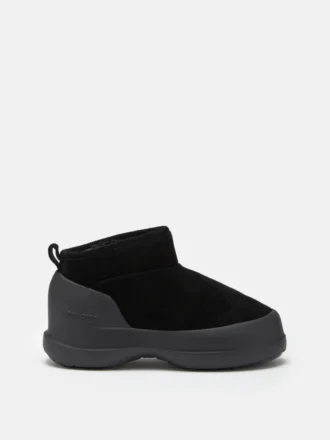 Stivaletti bassi in pelle scamosciata Mezzaluna Black