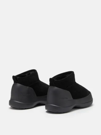 Stivaletti bassi in pelle scamosciata Mezzaluna Black