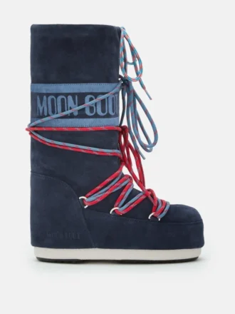 Stivali Icon in pelle scamosciata blu navy