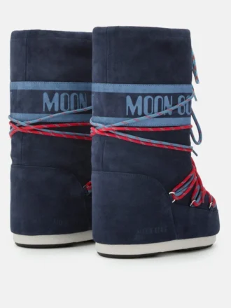 Stivali Icon in pelle scamosciata blu navy