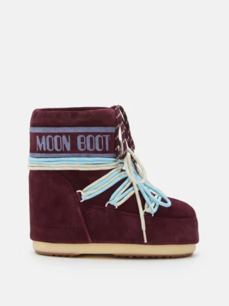 Stivali Icon Low in pelle scamosciata bordeaux
