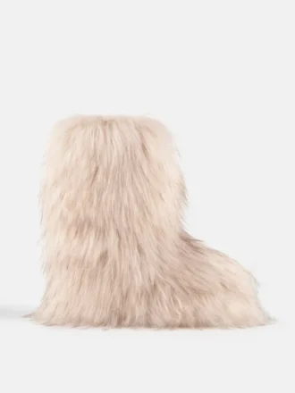 Stivali Icon Yeti Mid Cream di Jacquemus + Moon Boot