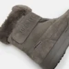 Stivali Junior Park Strap in pelle scamosciata antracite
