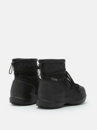 Stivali Mezzaluna Mid Black Quilted