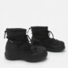 Stivali Mezzaluna Mid Black Quilted