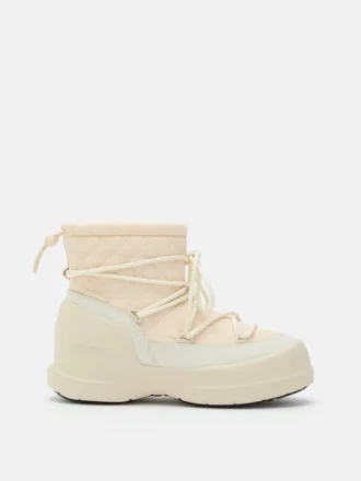 Stivali Mezzaluna Mid Cream trapuntati