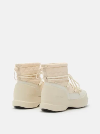 Stivali Mezzaluna Mid Cream trapuntati