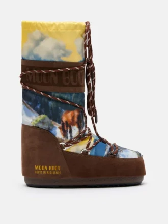 Stivali Moon Boot X Guest in Residence Icon High Postcard Cocoa