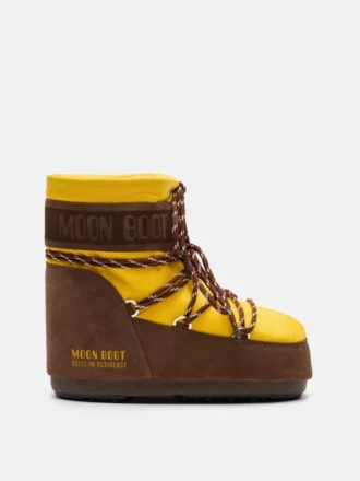 Stivali Moon Boot X Guest in Residence Icon Low in nylon color girasole e cacao