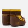 Stivali Moon Boot X Guest in Residence Icon Low in nylon color girasole e cacao