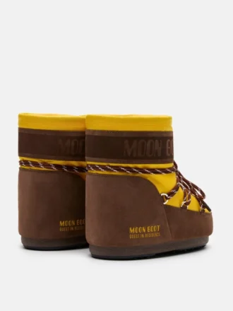 Stivali Moon Boot X Guest in Residence Icon Low in nylon color girasole e cacao