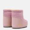 Stivali Moon Boot X Guest in Residence Icon Low No Lace in maglia rosa