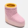 Stivali Moon Boot X Guest in Residence Icon Low No Lace in maglia rosa