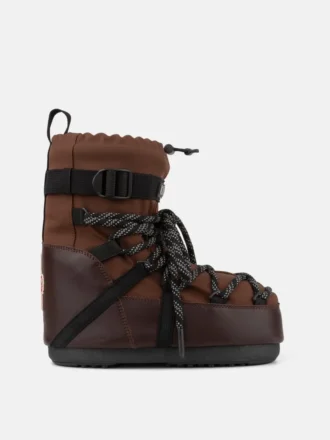 Stivali Moon Boot X Moncler Grenoble Icon Low Mocha Brown