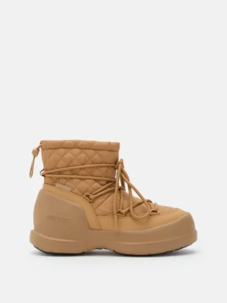 Stivali trapuntati Mezzaluna Mid Camel